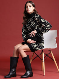 all about you Floral Patterned Jumper Dress