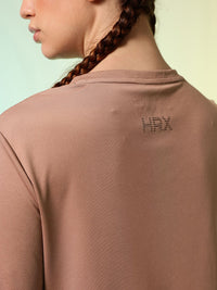 HRX by Hrithik Roshan ACTIVE-GODDESS Brand Logo Printed Rapid Dry Training T-shirt