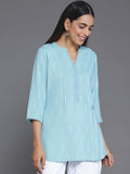 Libas Woven Design Mandarin Collar Straight Kurti