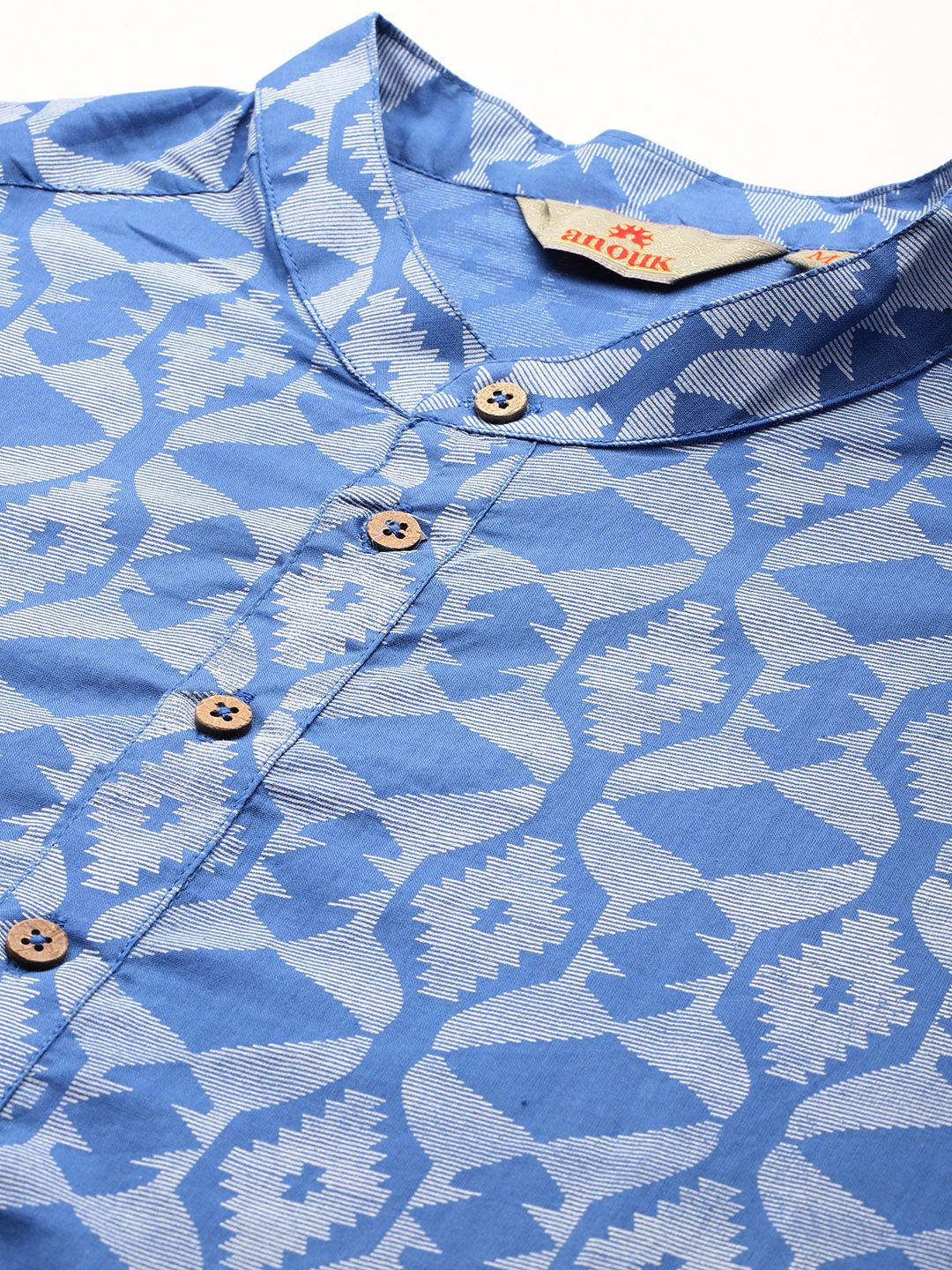 Anouk Printed Regular Pure Cotton Kurta with Trousers