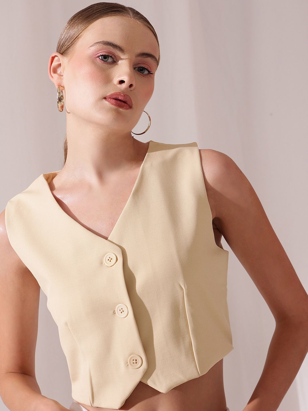 STREET 9  V-Neck Sleeveless Waistcoat