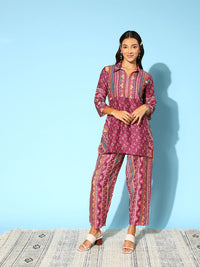 Indo Era Women Floral Printed Co-Ords Set
