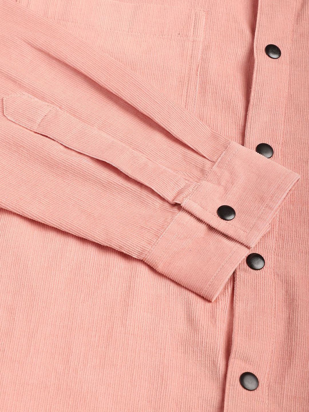 VASTRADO Men Classic Slim Fit Corduroy Casual Shirt