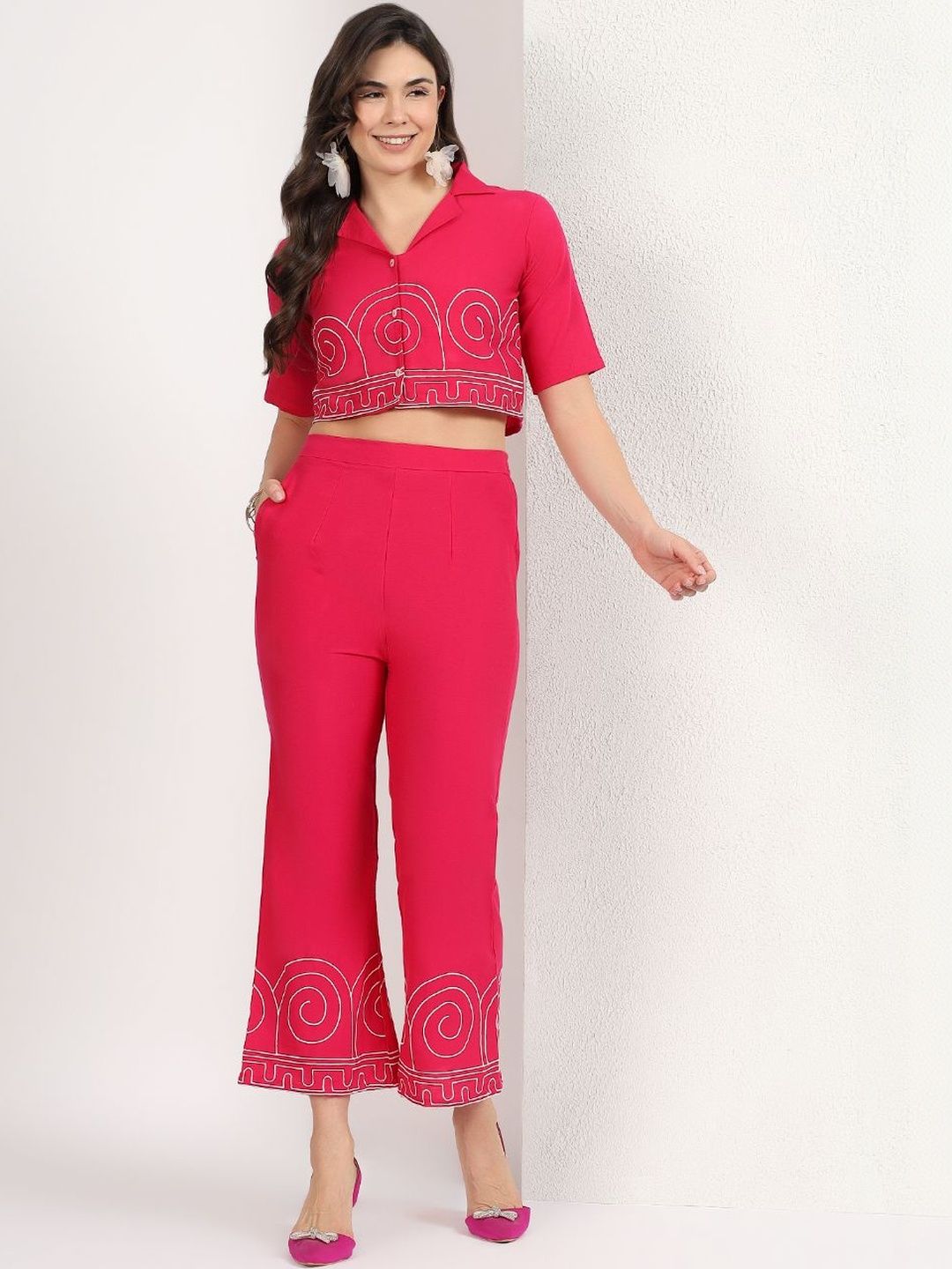 Baju Sulam Mamicha dengan Seluar