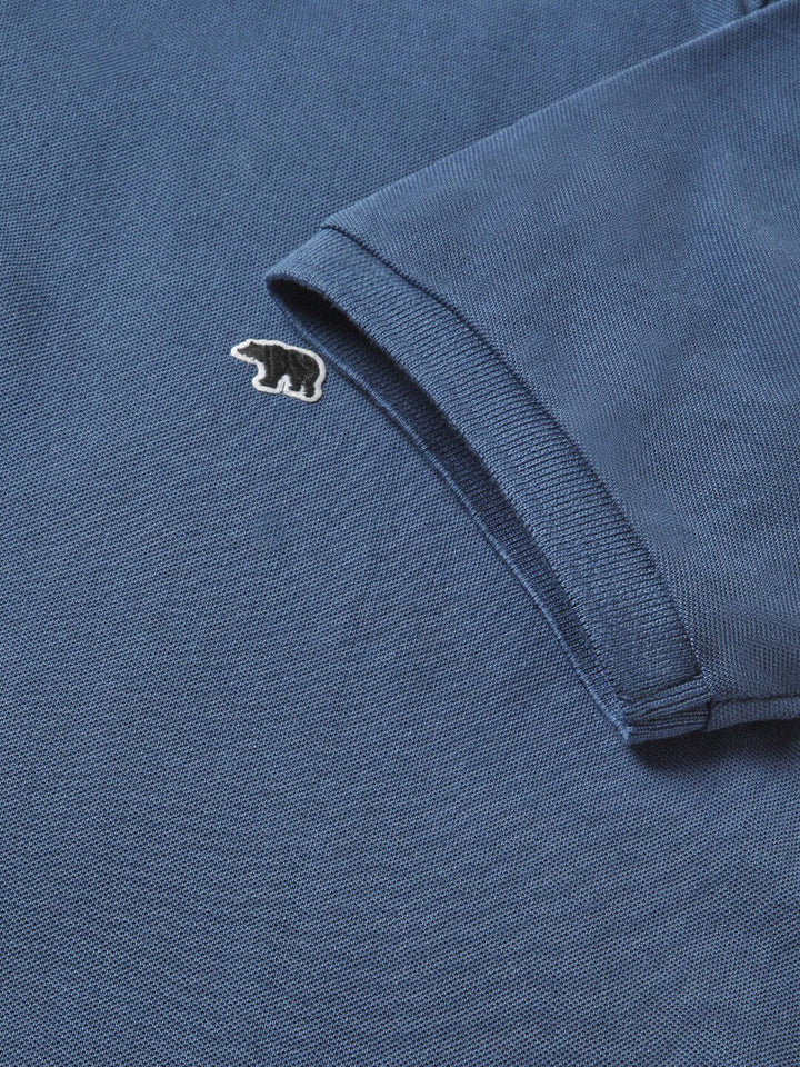 THE BEAR HOUSE Men Solid Slim Fit Cotton Polo Collar T-Shirts