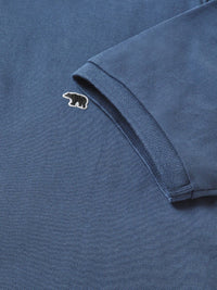 THE BEAR HOUSE Men Solid Slim Fit Cotton Polo Collar T-Shirts