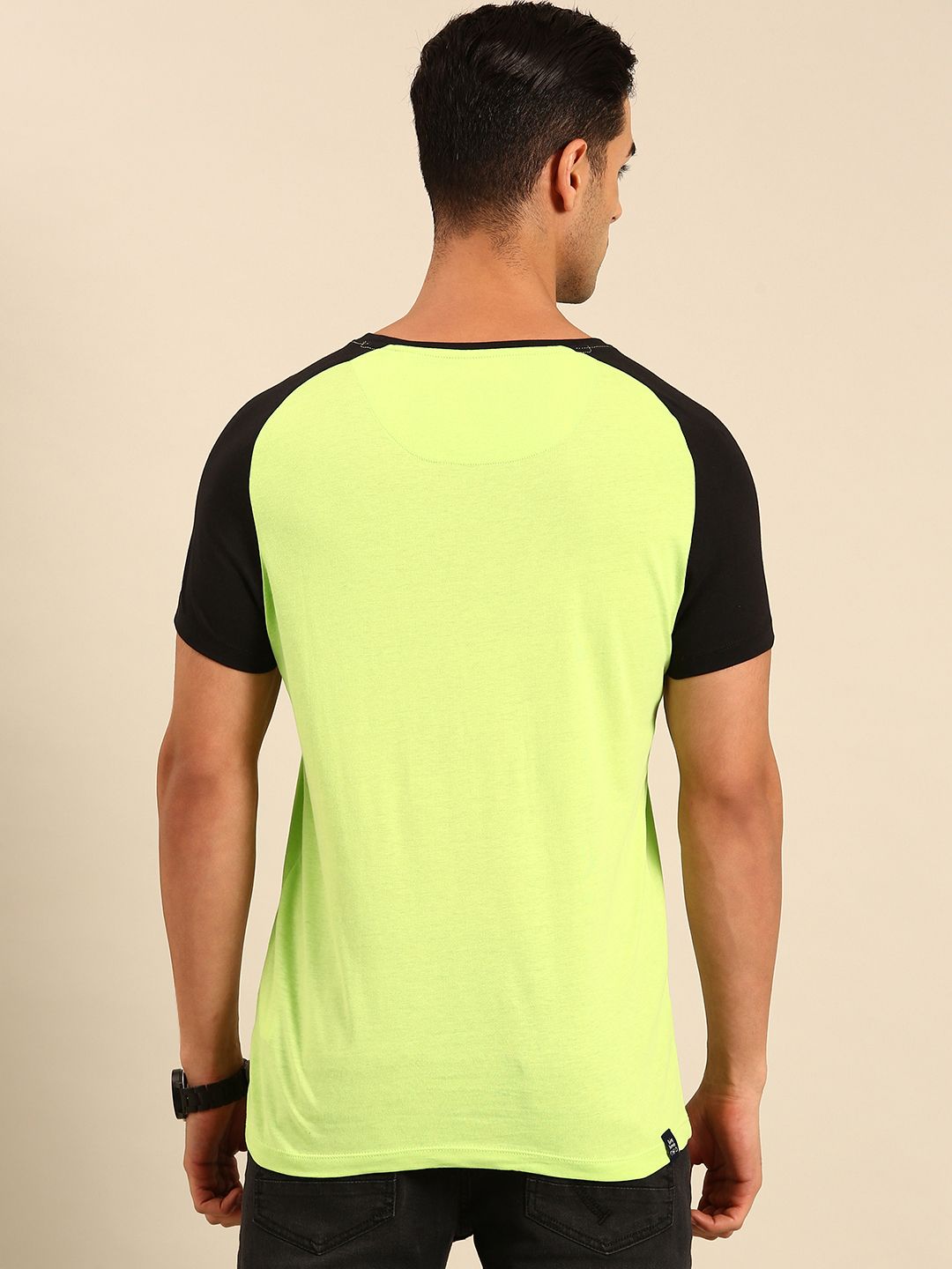 Being Human Pure Cotton Solid Casual T-shirt