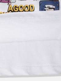 Happy Faces Boys Peanuts Printed Pure Cotton T-shirt