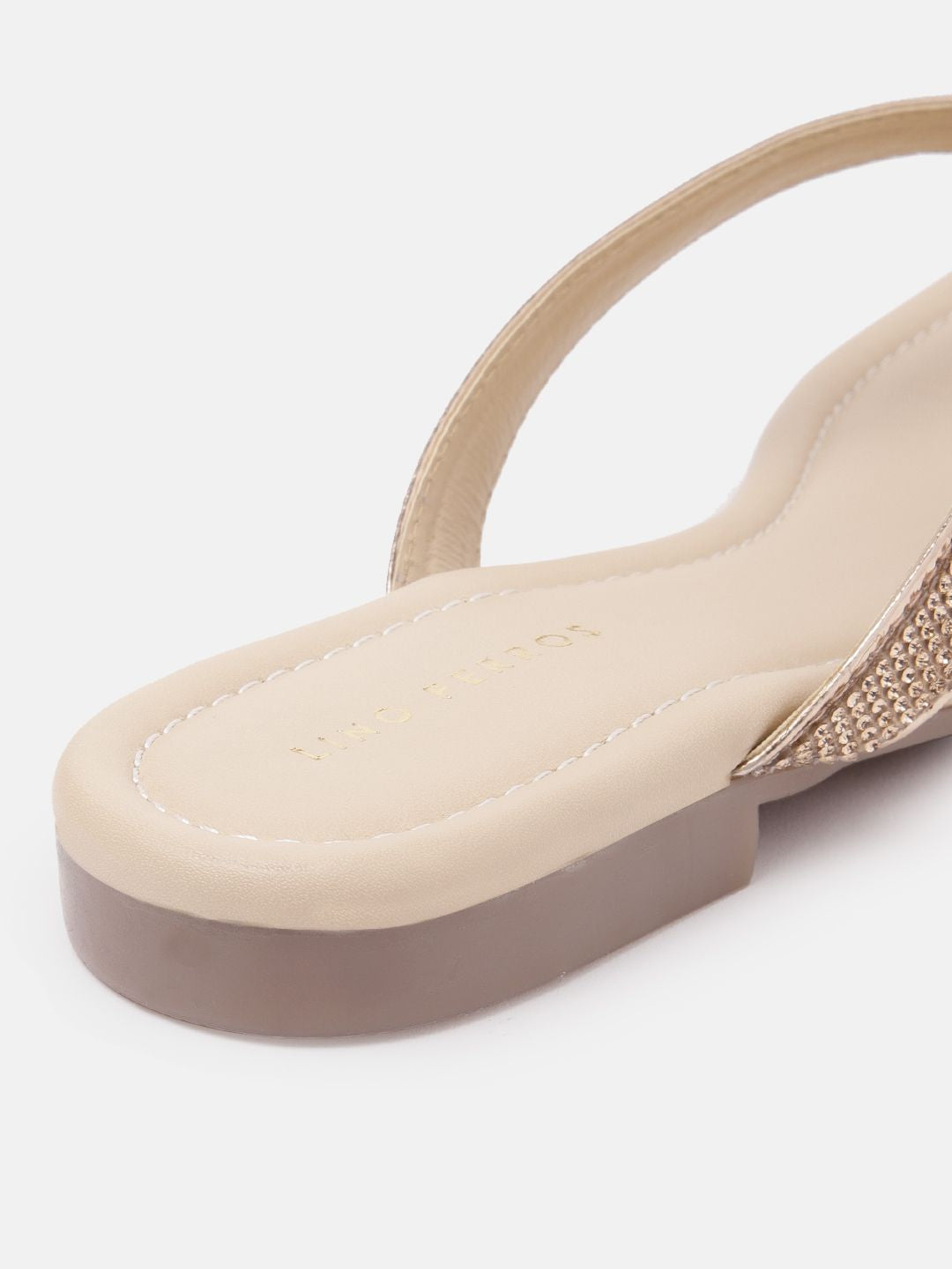 Lino Perros Women Embellished Open Toe Flats