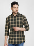 SPYKAR Classic Tartan Checked Cotton Casual Shirt