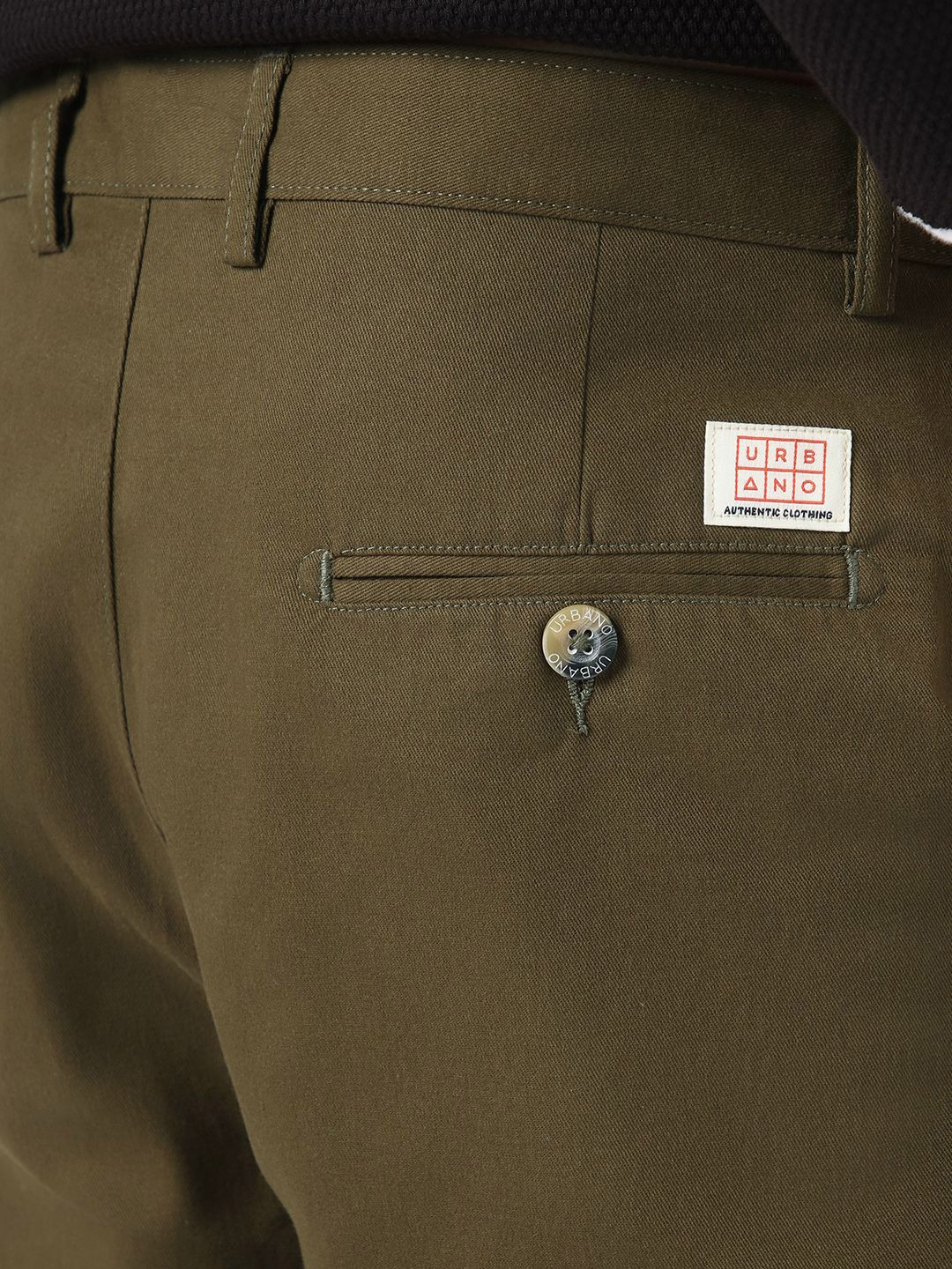 Urbano Fashion Men's Dark Loose Baggy Fit Non-Stretchable Solid Chino Trousers