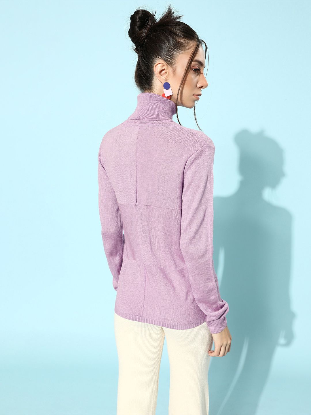 STREET 9 Women Lavender Acrylic Pullover