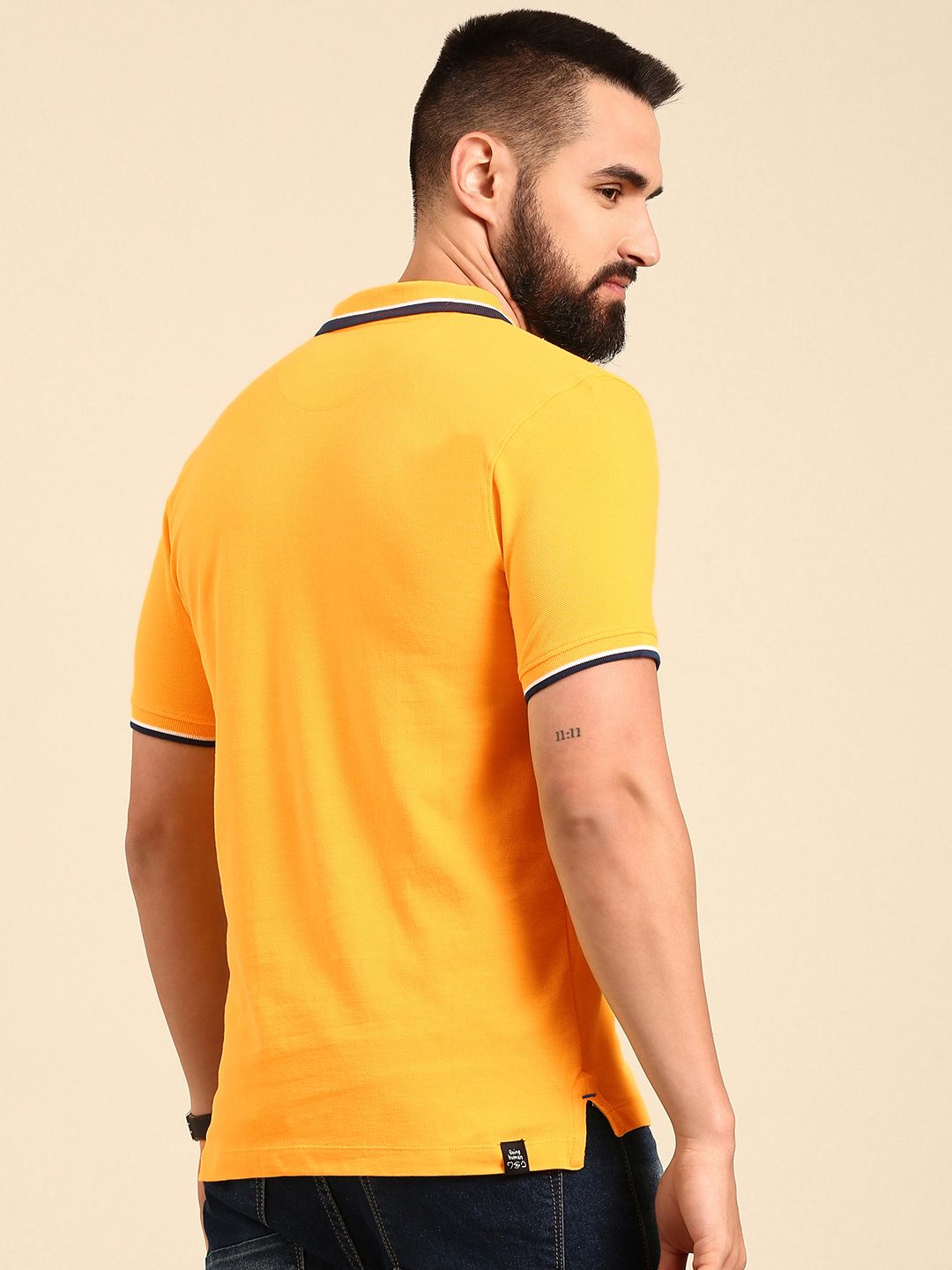 Being Human Polo Collar Pure Cotton T-shirt