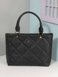 Mochi Women Solid Structured Handheld Bag with Quilted