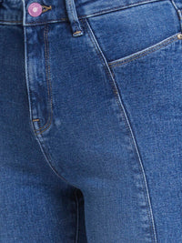 SPYKAR Women Elissa Bootcut Fit Clean Look High-Rise Stretchable Crinkle  Jeans