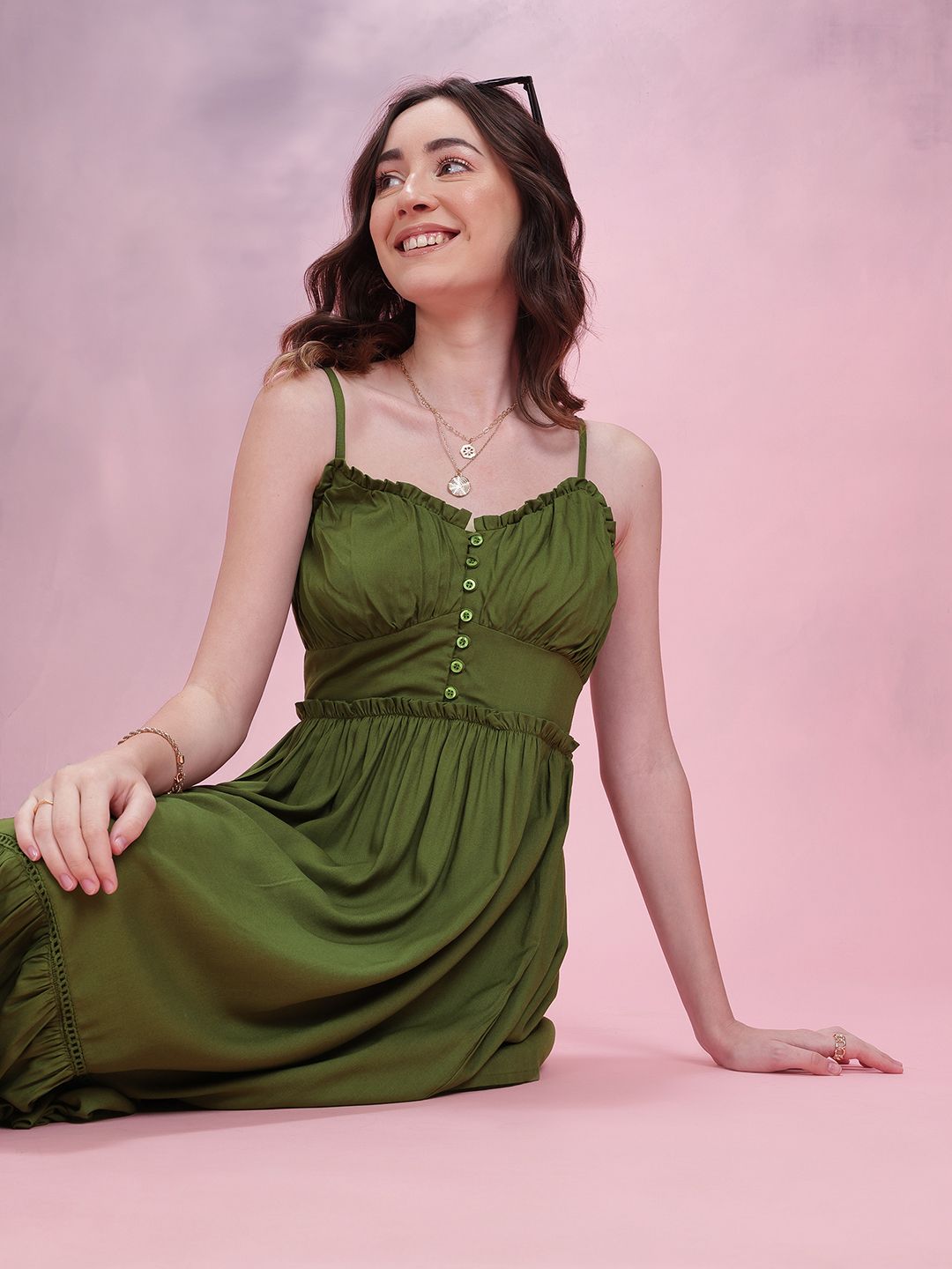 DressBerry Sleeveless Empire Maxi Dress