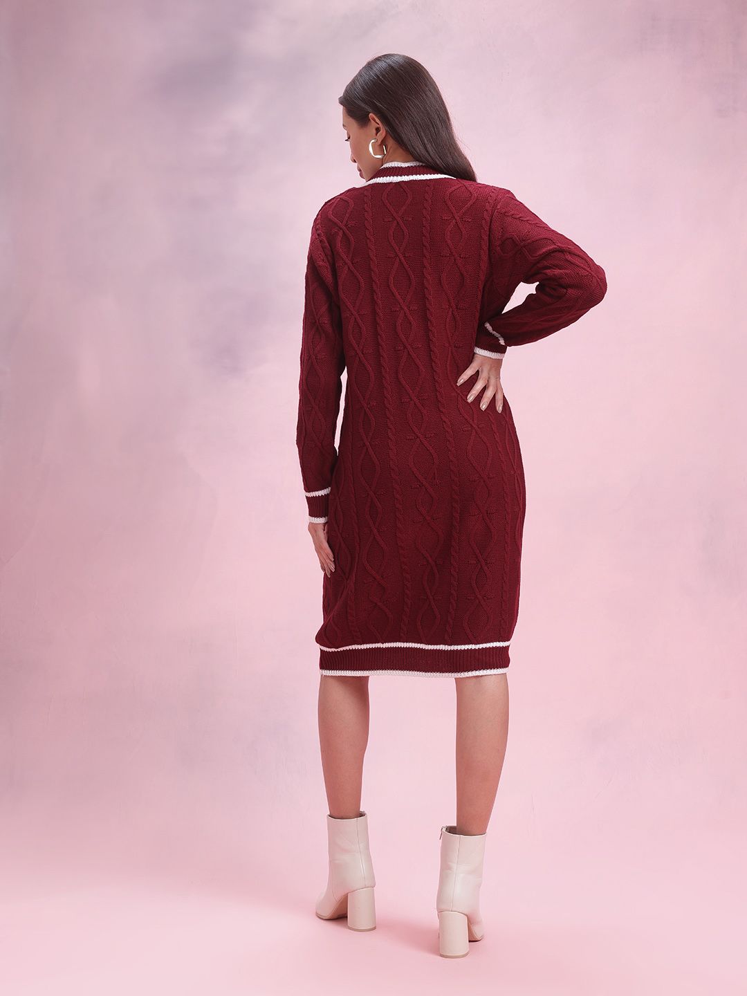 DressBerry Cable-Knit Dress
