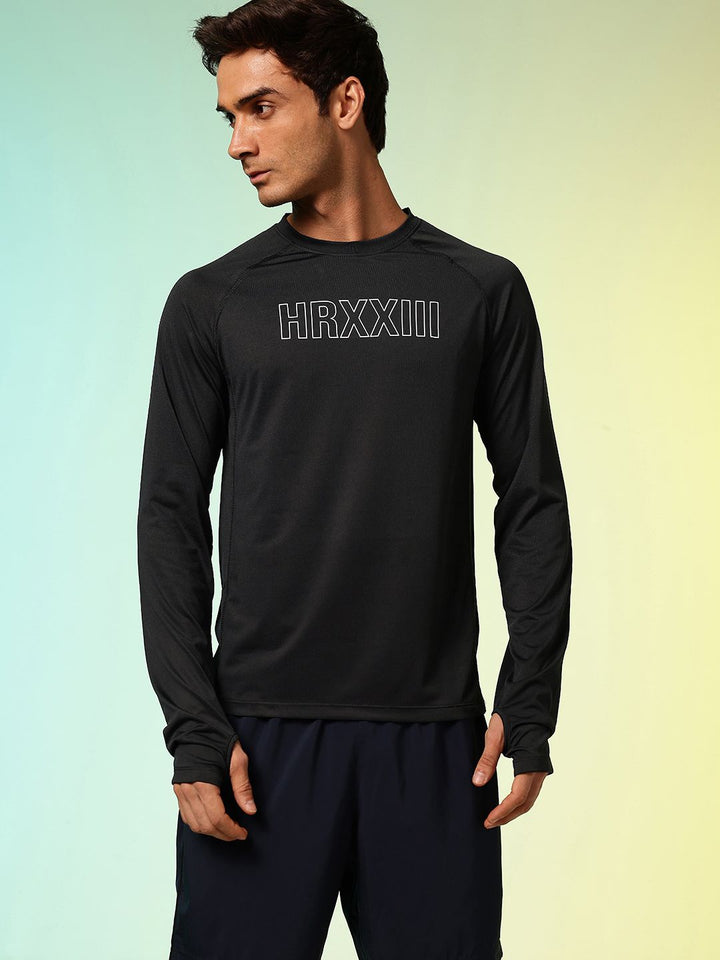 HRX by Hrithik Roshan Brand Logo Printed Rapid-Dry Training T-shirt