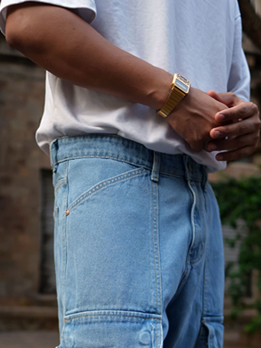 Powerlook Men Relaxed Loose Fit Cargos