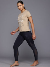 HRX by Hrithik Roshan Typography Printed Pure Cotton Yoga T-shirt