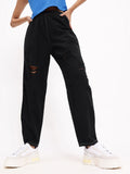 DressBerry Women Lived-In Charm Distressed Pure Cotton Slouchy Fit Jeans