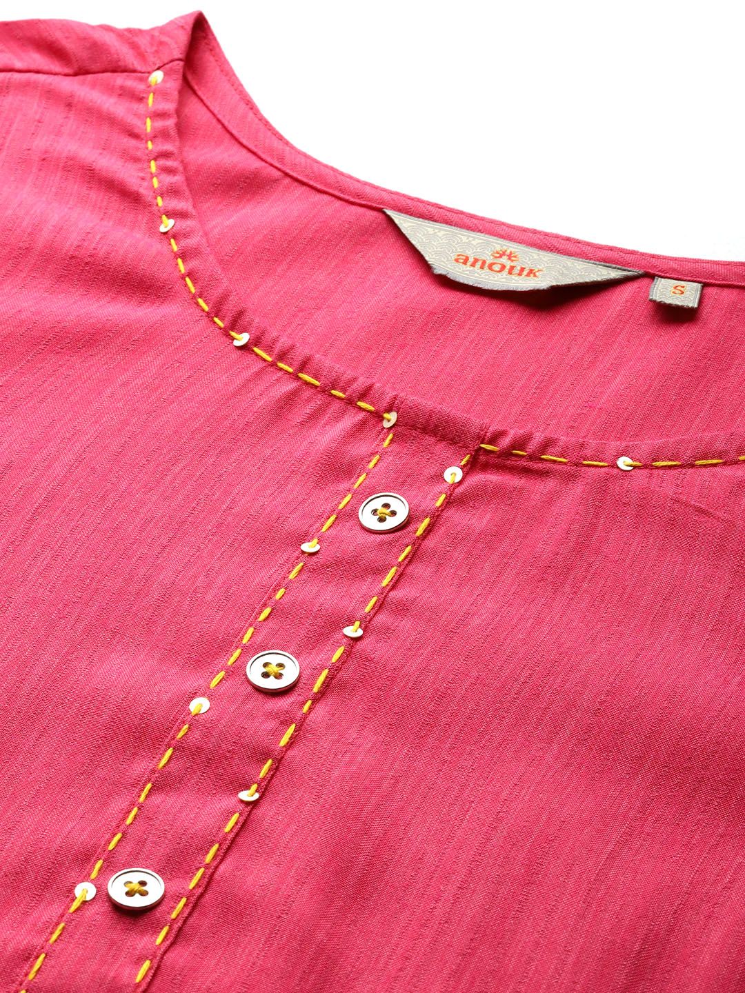 Anouk Sequined Straight Kurta