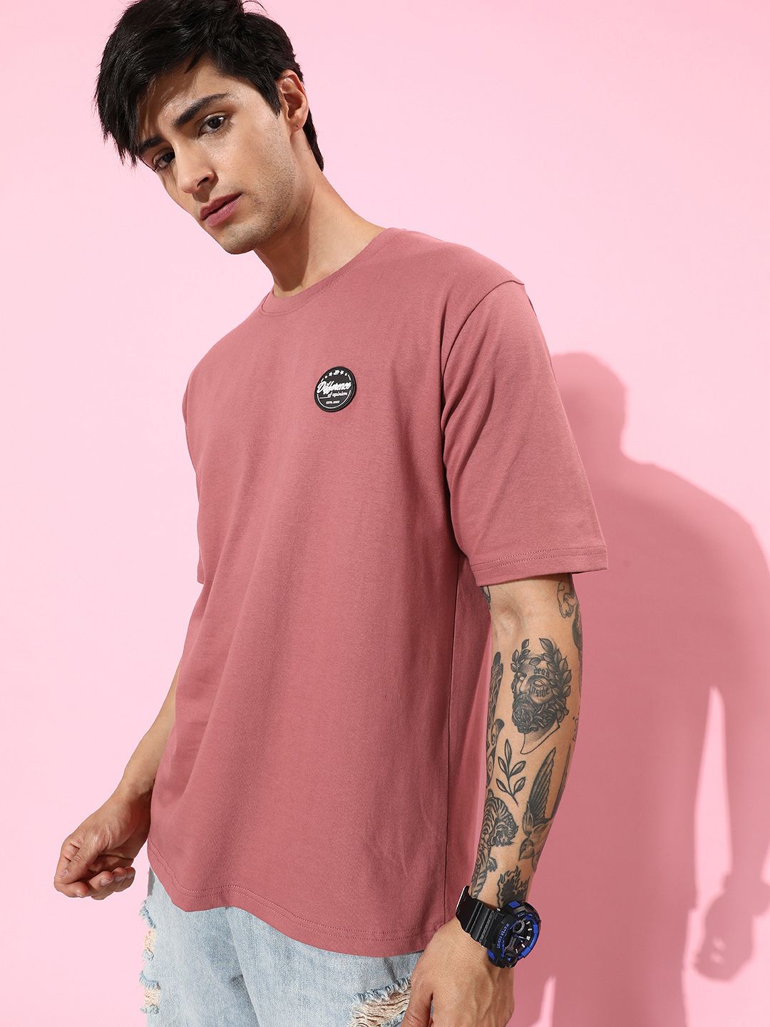 Difference of Opinion Graphic Printed Oversized T-shirt