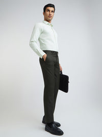 Park Avenue Men Tapered Fit Low-Rise Formal Trousers