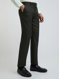 Park Avenue Men Tapered Fit Low-Rise Formal Trousers