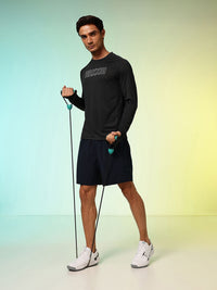 HRX by Hrithik Roshan Brand Logo Printed Rapid-Dry Training T-shirt