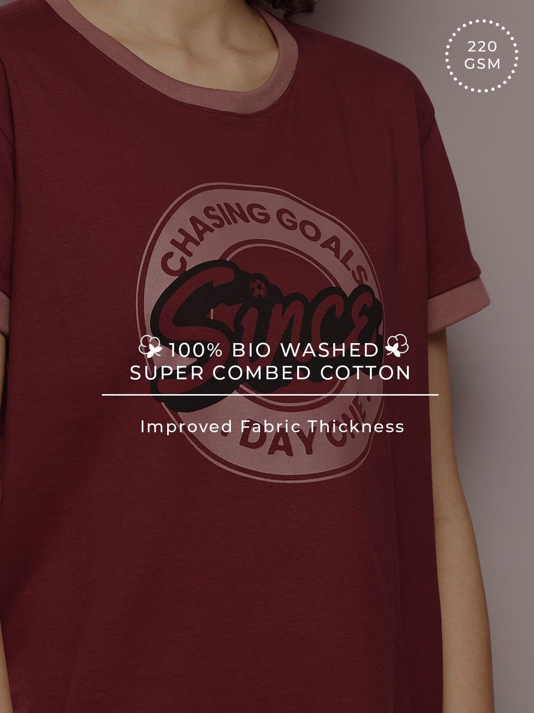 DILLINGER Typography Printed Pure Cotton Boxy T-shirt