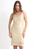 RAREISM Embellished Shoulder Straps Sequined Sheath Dress