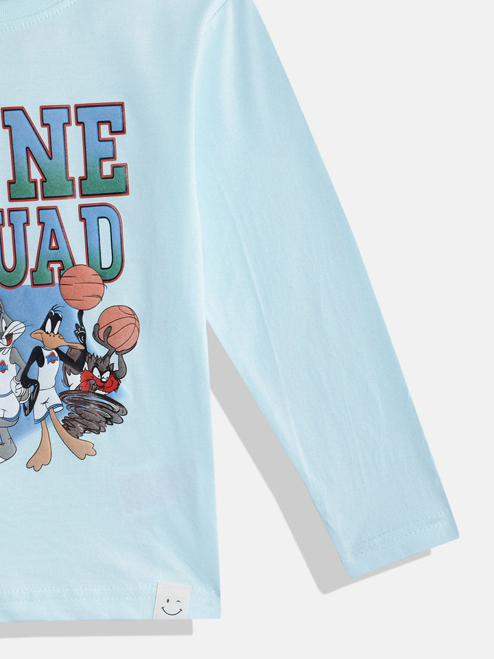 Happy Faces Boys Looney Tunes Printed Pure Cotton T-shirt