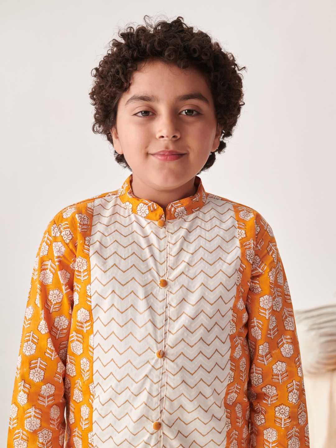 pspeaches Boys Printed Regular Kurta with Pyjamas