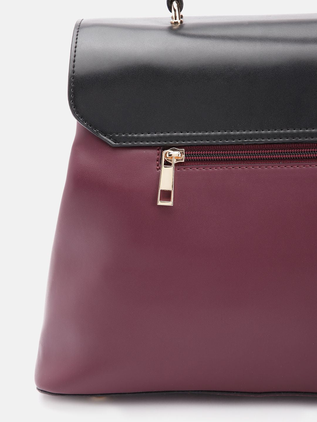 The Label Life Colourblocked Structured Satchel Bag