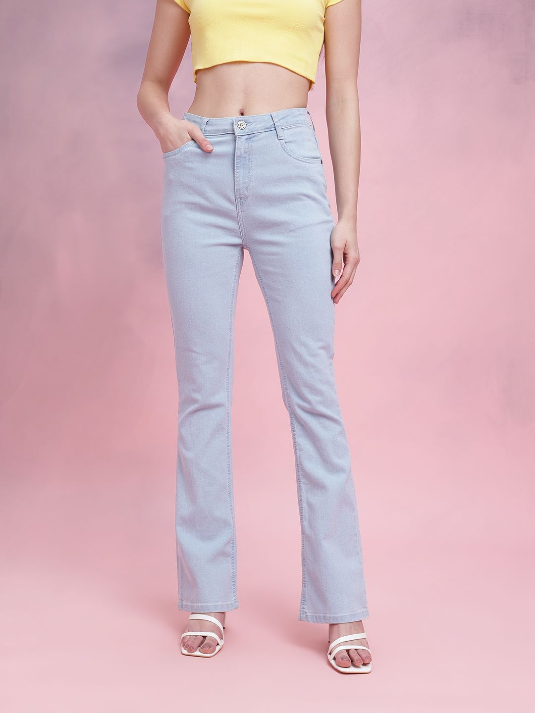 DressBerry Women Bootcut Mid-Rise Stretchable Jeans