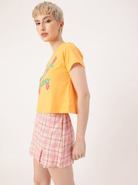 DressBerry Holiday Vibe Typography Printed T-Shirt