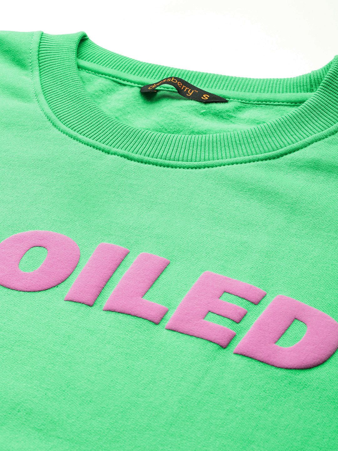DressBerry Typography Print Sweatshirt