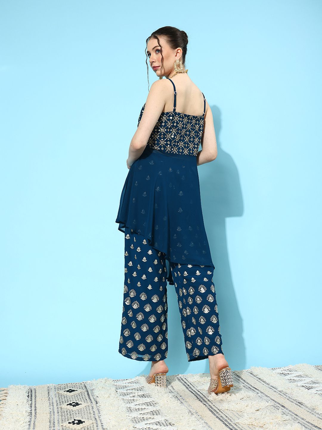 Libas Embellished Georgette Ethnic Co-Ords