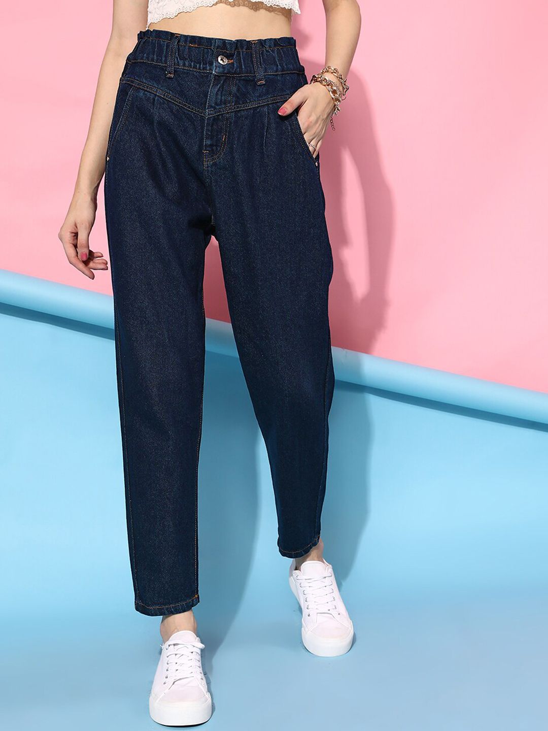 STREET 9 Women Blue Urban High-Rise Jeans