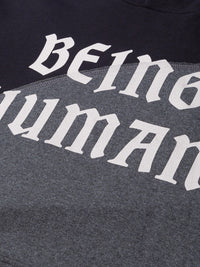 Being Human Men Black Printed Hooded Sweatshirt