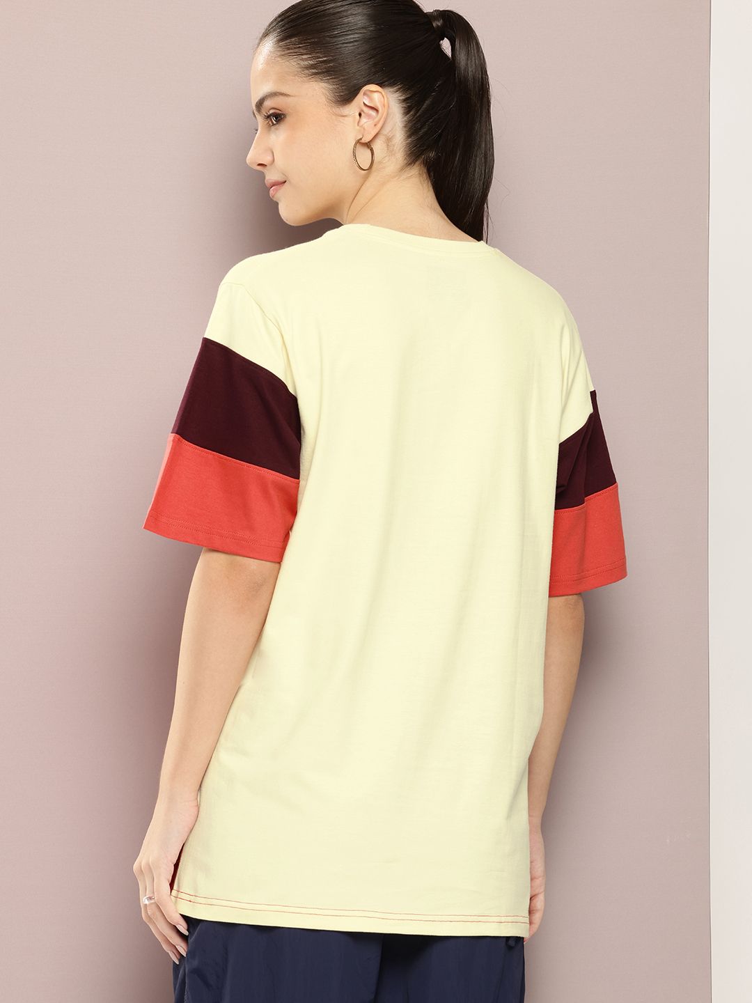 DILLINGER Women Typography Printed Oversized T-shirt