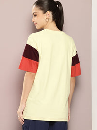 DILLINGER Women Typography Printed Oversized T-shirt