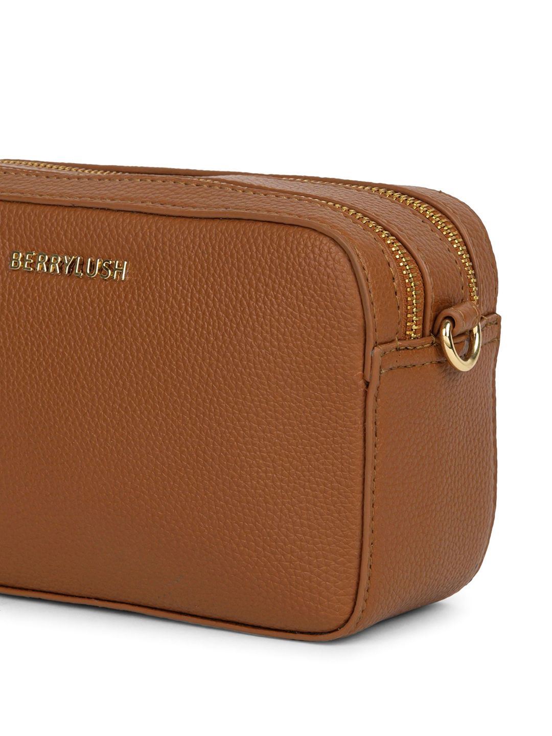 Berrylush Structured Sling Bag with Cut Work