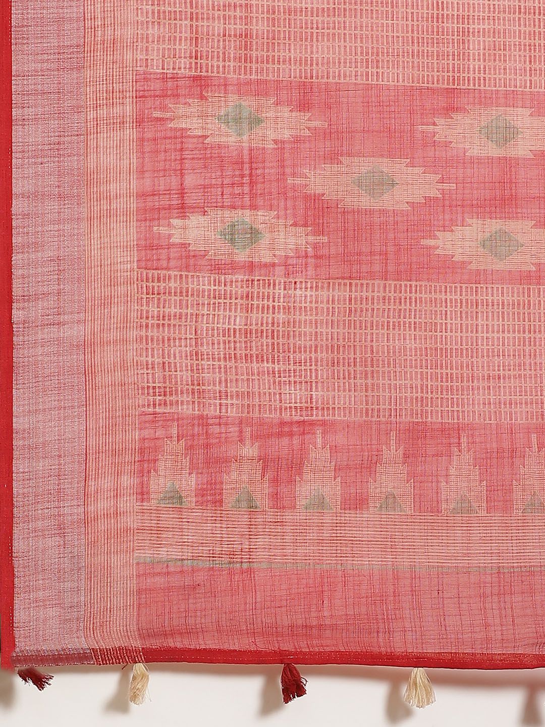 Saree mall Red & Beige Printed Saree