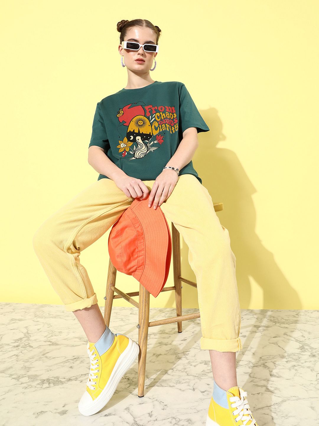 DILLINGER Pure Cotton Printed Oversize T-shirt