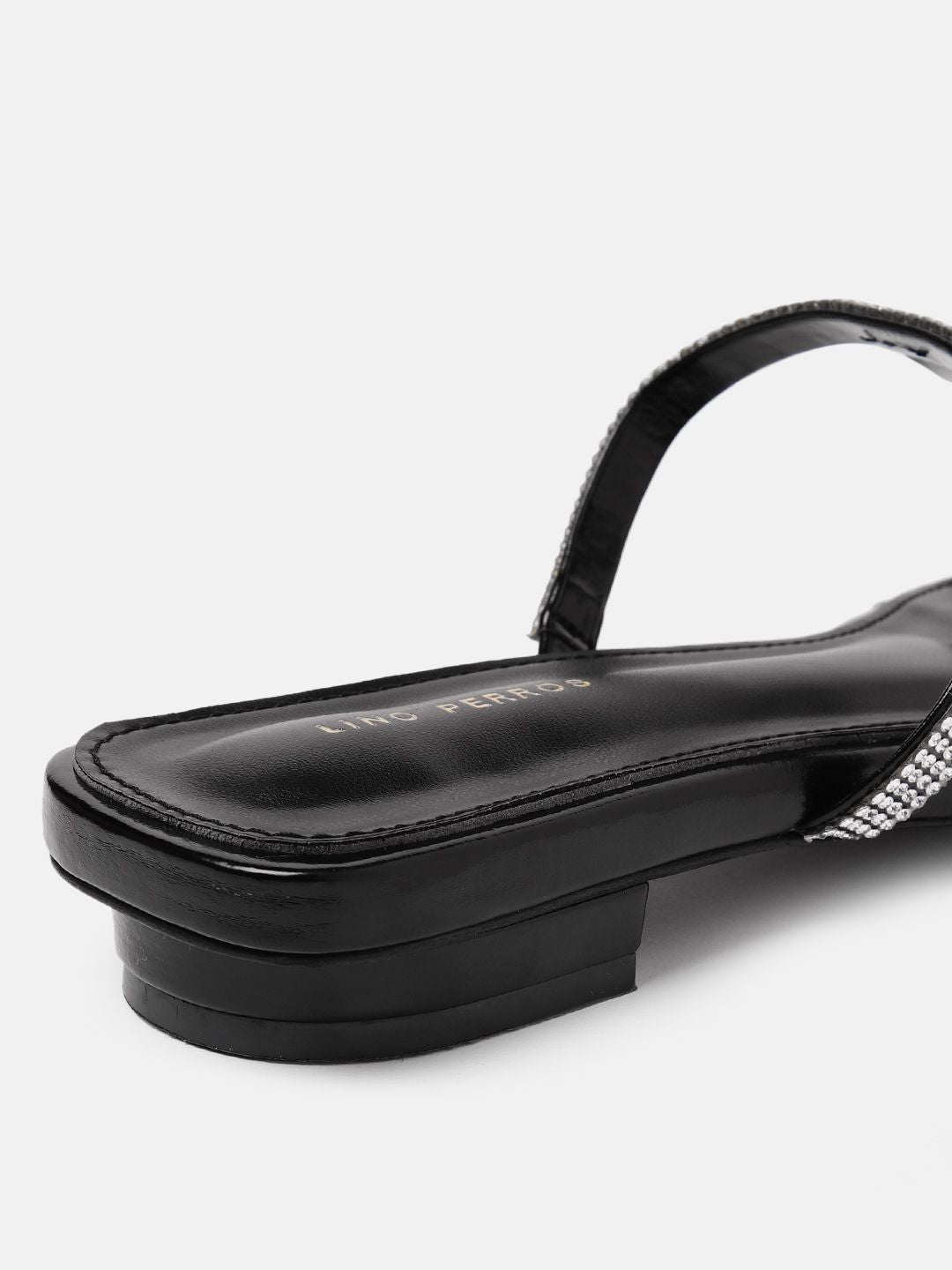 Lino Perros Women Embellished Party Open Toe Flats