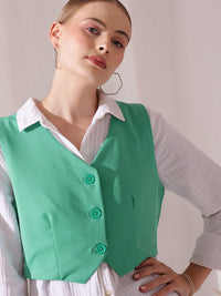 STREET 9 V-Neck Sleeveless Waistcoat