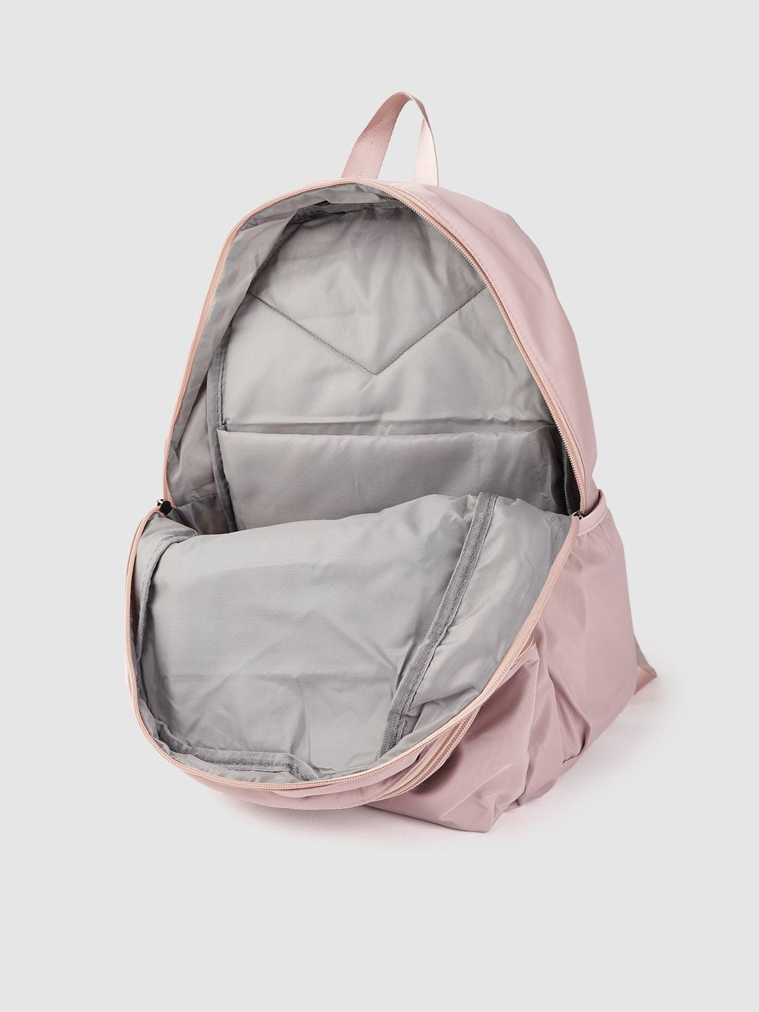 Lino Perros Women Dusty Pink Solid 13 Inch Laptop Backpack