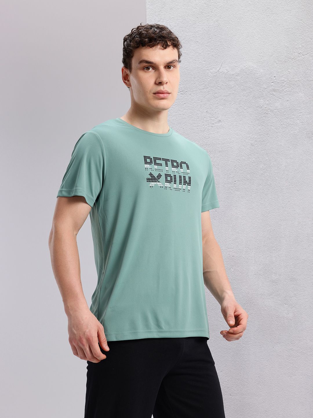 HRX by Hrithik Roshan Typography Printed Detail Regular Fit Rapid-Dry Running T-shirt